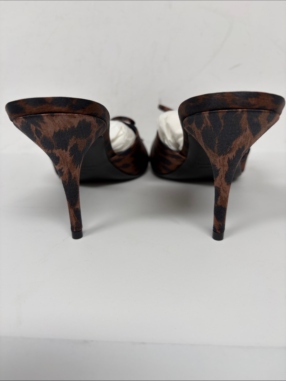 Balenciaga Knife Bow Sandal in Leopard Silver 40 - Picture 7 of 8